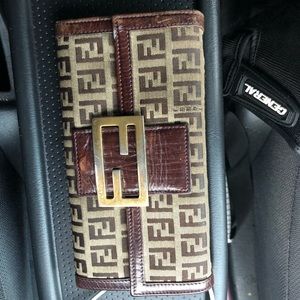 Fendi Zucca Pattern Long wallet